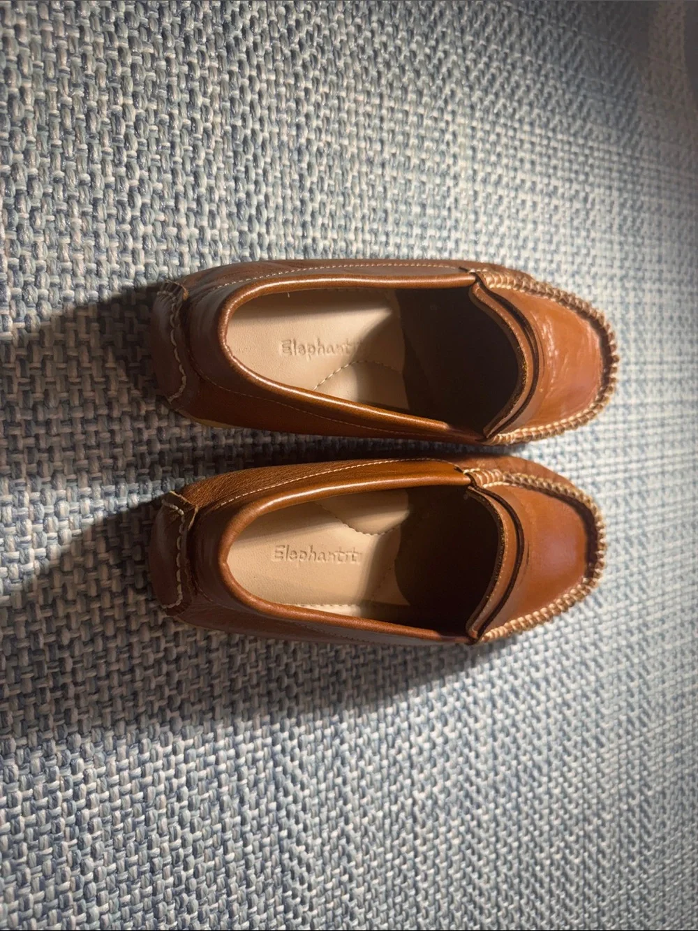 Elephantito Brown Leather Kids Moccasins